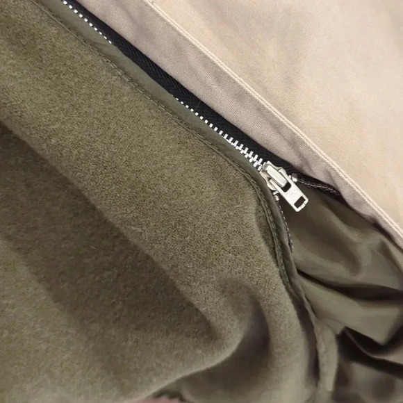 Towne London Fog Trench Coat Tan Long size 44R Removable Wool Liner - Picture 10 of 11